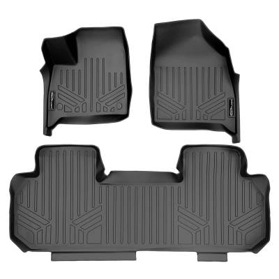 SMARTLINER - SMARTLINER SA0345/B0343 Front/Rear Black Floor Liners for Buick Enclave