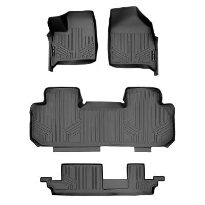 SMARTLINER - SMARTLINER SA0345/B0343/C0343 Front/Rear Black Floor Liners for Buick Enclave