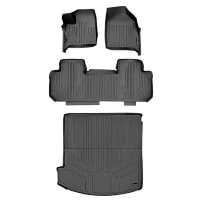 SMARTLINER - SMARTLINER SA0345/B0343/D0345 Front/Rear Black Floor Liners for Buick Enclave