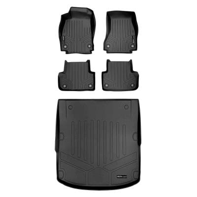 SMARTLINER - SMARTLINER SA0352/B0352/D0352 Front/Rear Black Floor Liners for Audi A4