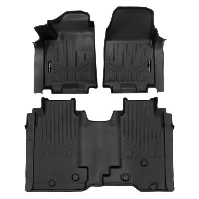 SMARTLINER - SMARTLINER SA0753/B0753 Front/Rear BLACK Floor Liners for Silverado/Sierra EV