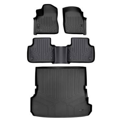 SMARTLINER - SMARTLINER SA0364/B0364/D0364 Front/Rear BLACK Floor Liners for Audi Q7