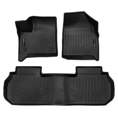 SMARTLINER - SMARTLINER SA0757/B0757 Front/Rear BLACK Floor Liners Enclave/Traverse/Acadia