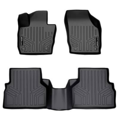 SMARTLINER - SMARTLINER SA0365/B0365 Front/Rear BLACK Floor Liners for Audi Q3
