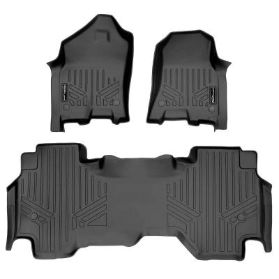 SMARTLINER - SMARTLINER SA0369/B0370 Front/Rear BLACK Floor Liners for Ram 1500 Quad