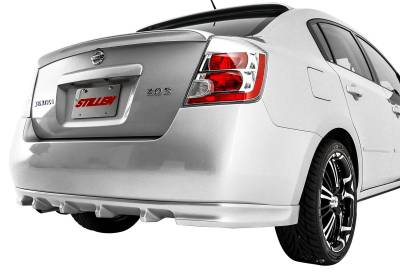 Stillen - Stillen 108068 Unpainted Rear Valance for 07-12 Nissan Sentra