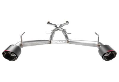 Stillen - Stillen 504502 Cat Back Exhaust Competition Carbon Fiber Tip for 23-24 Nissan Z