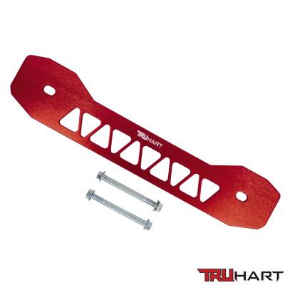 TruHart - TruHart TH-H116-RE Subframe Brace Red for 13+ Acura ILX 06-15 Honda Civic