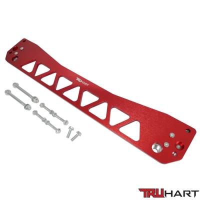TruHart - TruHart TH-H112-RE Subframe Brace Red for 96-00 Honda Civic