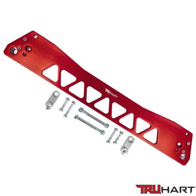 TruHart - TruHart TH-H111-RE Subframe Brace Red for 94-01 Acura Integra 92-95 Honda Civic