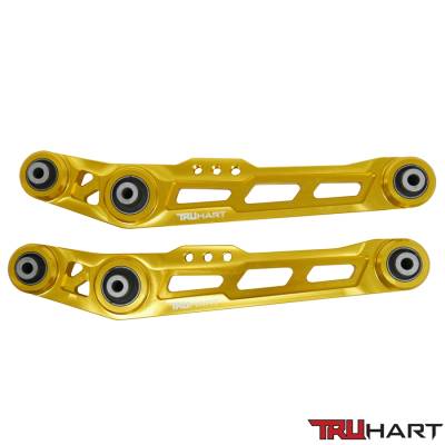 TruHart - TruHart TH-H101-GO Rear Lower Control Arms Gold 90-01 Integra 88-95 Civic & CRX