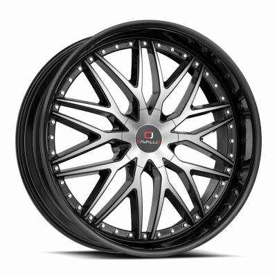 Cavallo - Cavallo Wheel CLV-46 22x9.5 Blank 18mm Black/Machined CLV-462295BLANK+18BM