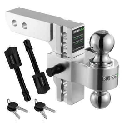 Rhino USA - Rhino USA RG-HTDROP2-SVR 6" Heavy Duty Drop Hitch 2" Silver