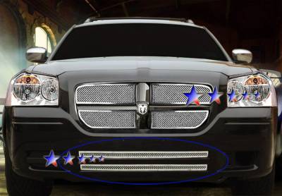 APS - APS Wire Mesh Bumper Grille-Polish for 05-07 Dodge Magnum GR04GEJ36T