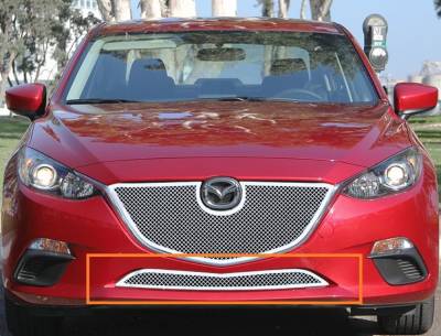 APS - APS Wire Mesh Bumper Grille-Polish 14-16 Mazda 3 GR13GEI71T