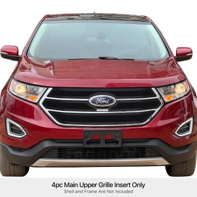 APS - APS Wire Mesh Grille Black 15-18 Ford Edge GR06GEB91H