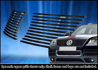 APS - APS Stainless Billet Grille Black for 03-07 Volkswagen Touareg GR22FEE06J