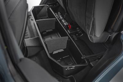 Rough Country Suspension Systems - Rough Country Rear Underseat Storage Bin Black for Gladiator JT RC09301