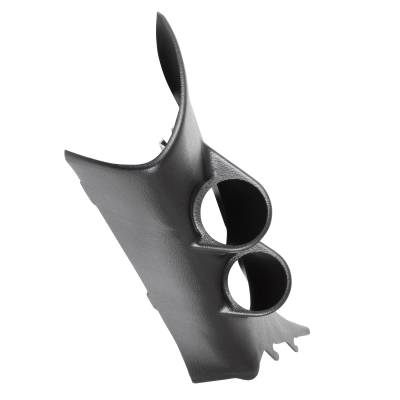 AutoMeter - AutoMeter 12214 Dual Pod A-Pillar Mount Black 2-1/16" for 10-15 Camaro Coupe