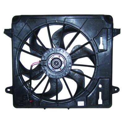 Crown Automotive Jeep Replacement - Crown 55056642AD Electric Cooling Fan Module for 07-08 Jeep Wrangler JK 3.8 2.8