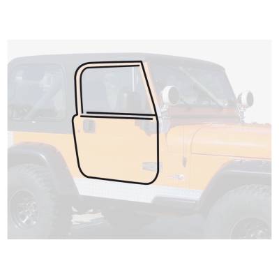 Crown Automotive Jeep Replacement - Crown Automotive 55176222MK Door Seal Master Kit for CJ5/CJ7/Scrambler Wrangler