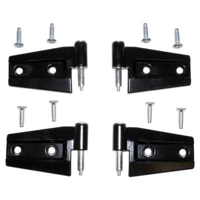 Crown Automotive Jeep Replacement - Crown Automotive 55395384K4 Door Hinge Kit for 07-18 Jeep Wrangler JK