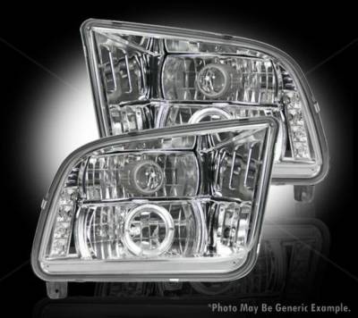 Recon - Recon 264197CL Ford Mustang PROJECTOR HEADLIGHTS Clear/Chrome
