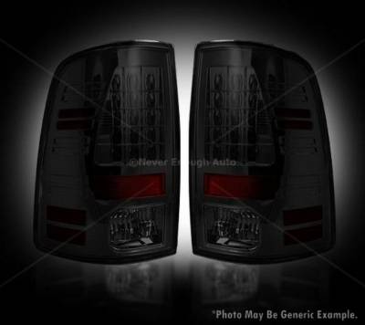 Recon - Recon 264169BK LED Taillights Smoked Lens for Dodge Ram 1500-3500