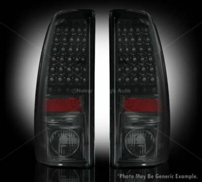 Recon - Recon 264173BK Chevy Silverado & GMC Sierra LED Taillights Smoked Lens