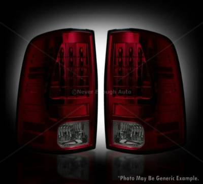 Recon - Recon 264169RBK LED Taillights Dark Red Smoked Lens for Dodge RAM 1500-3500