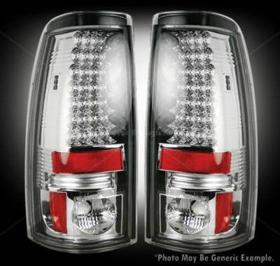 Recon - Recon 264173CL Chevy Silverado & GMC Sierra LED Taillights Clear Lens