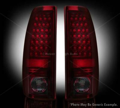 Recon - Recon 264173RBK Chevy Silverado & GMC Sierra LED Taillights Red Smoked Lens