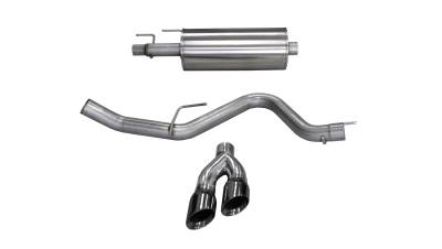 Corsa Performance - Corsa Performance 14836BLK Sport Cat-Back Exhaust System for 15-20 F150