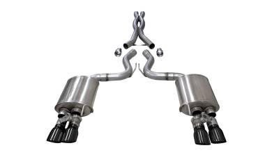 Corsa Performance - Corsa Performance 21001BLK Touring To Xtreme Cat-Back Exhaust System
