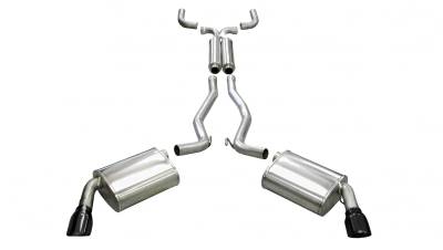 Corsa Performance - Corsa Performance 14952BLK Sport Cat-Back Exhaust System for 10-15 Camaro