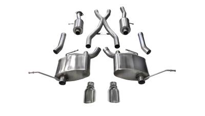 Corsa Performance - Corsa Performance 14991 Sport Cat-Back Exhaust System for Grand Cherokee WK2
