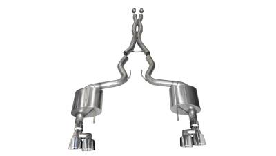 Corsa Performance - Corsa Performance 21040 Xtreme Cat-Back Exhaust System for 18-20 Mustang