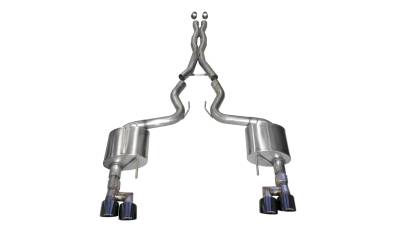Corsa Performance - Corsa Performance 21040BLK Xtreme Cat-Back Exhaust System for 18-20 Mustang