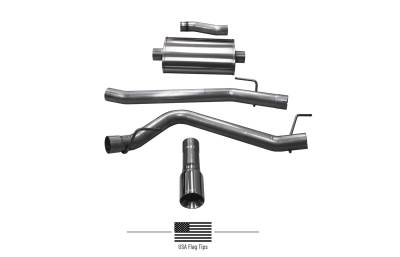 Corsa Performance - Corsa Performance 21060USA Sport Cat-Back Exhaust System for 20-22 Gladiator