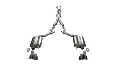 Corsa Performance - Corsa Performance 21047BLK Sport Cat-Back Exhaust System for 19-20 Mustang