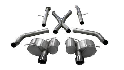 Corsa Performance - Corsa Performance 21058BLK Xtreme Cat-Back Exhaust System