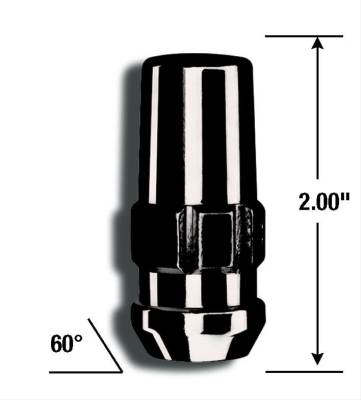 Gorilla Automotive - Gorilla 76644NBC Black 14MMx1.50 Duplex Acorn Wheel Lock Set 24PC