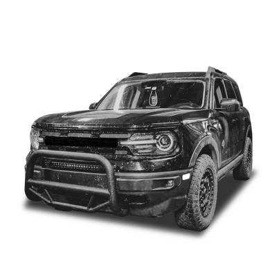 Black Horse Off Road - Black Horse MBT-MF712 Max-T Bull Bar Textured Black 21-24 Ford Bronco Sport