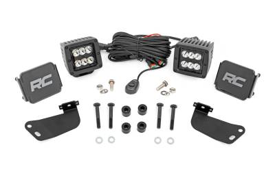 Rough Country Suspension Systems - Rough Country A-Pillar 2" LED Ditch Light Kit-Spot for Segway 570 F 93217
