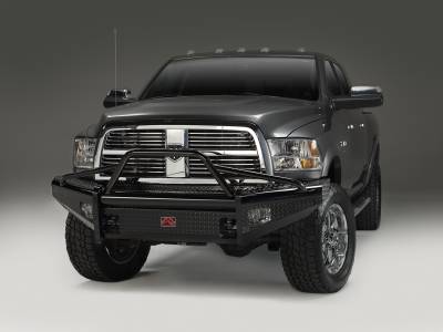 Fab Fours - Fab Fours DR06-S1162-1 Black Steel Front Ranch Bumper for Dodge