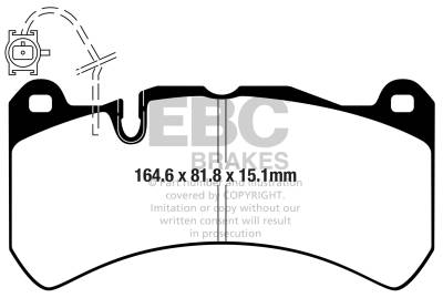 EBC Brakes - EBC Brakes DP42355R Yellowstuff Street & Track Brake Pads
