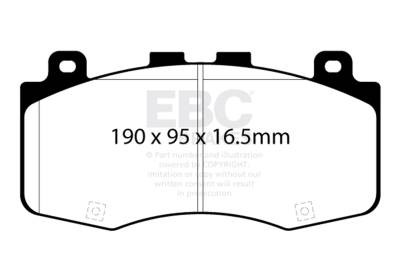 EBC Brakes - EBC Brakes DP42400R Yellowstuff Street & Track Brake Pads