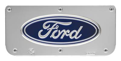 Gatorback - Gatorback Replacement 14" Mud Flap Plate Stainless Ford Oval Logo GB755726