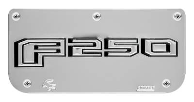 Gatorback - Gatorback Replacement 12" Mud Flap Plate Stainless F250 Logo GB759856