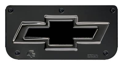 Gatorback - Gatorback Replacement 12" Mud Flap Plate Gunmetal Bowtie Logo GM755919